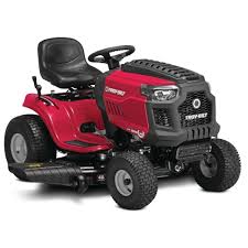 Troy Bilt Bronco 46 In 547 Cc Engine Automatic Drive Gas Riding Lawn Tractor With Mow In Reverse Bronco 46x The Home Depot In 2020 Lawn Tractor Riding Tractors