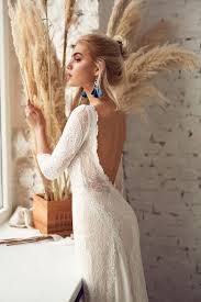 Carla In 2020 Boho Wedding Dress Backless Long Sleeve Wedding Dress Boho Shapewear For Wedding Dress