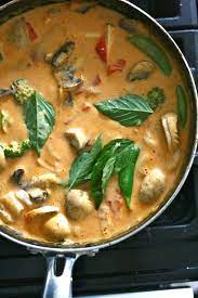 Vegetarian Panang Curry Cooking In A Wok Recipes Cooking Food