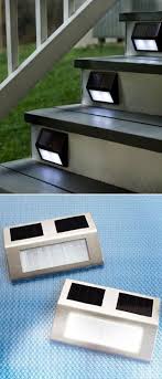Solar Wedge Lights For Stairways Step Lighting Outdoor Solar Step Lights Staircase Lighting Ideas