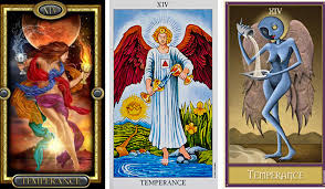 Temperance tarot card meaning keywords: Temperance The Gymnast Of The Major Arcana