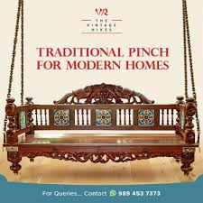Pin By Tasmin Begum On Jhoola With Images Wooden Swings Traditional Living Room Furniture Wood Swing
