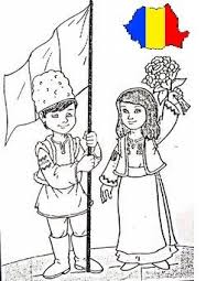 Ioanacret > românaș și româncuță. Imagini De Colorat Ziua Educatiei Gratuit Pentru A Imprima