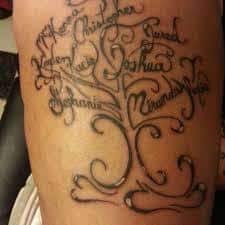 Family Tree Tattoos 42 Name Tattoo Designs Tattoos For Daughters Family Tattoos