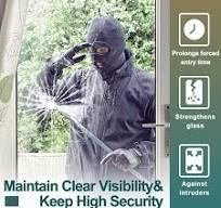 Amazon.com: 8 Mil Clear Security and Safety Window Film Shatterproof Film  for Glass Windows Anti Shatter Tempered Glass Cover Clings Film for Home  and ...