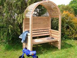 Spannende rosenbogen mit tür holz rosenbogen pergola spalier von rosenbogen aus holz selber bauen bild. Pergola Mit Sitzbank Abmessung 128 X 73 X 196 Cm B X T X H