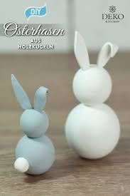 Diy Susse Osterhasen Aus Holzkugeln Selbermachen Osterhase Ostern Basteln Ideen Ostern