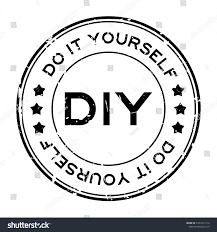 Grunge Black Diy Word Abbreviation Do Stock Vector Royalty Free 1033311214 Background Word Grunge Procreate Lettering