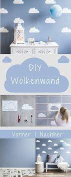 Himmlisches Diy Furs Kinderzimmer So Einfach Und Doch So Schon Mit Etwas Wandfarbe Und Einer Schablone Konnt Kinder Zimmer Kinderzimmer Kinder Zimmer Ideen