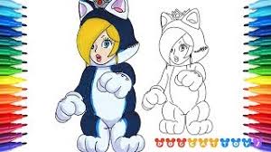 Check spelling or type a new query. How To Draw Super Mario 3d World Rosalina Cat 219 Drawing Coloring Pages Videos For Kids Youtube