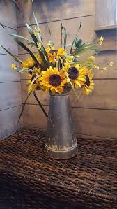 Farmhouse Arrangement Sunflower Arrangement Rustic Arrangement Farmhouse Decor Rustic Sunflower Sunflower Home Decor Sunflower Arrangements Rustic Arrangements