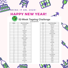 52weektagalogchallenge In 2020 Words Tagalog Challenges