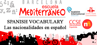 Se trata de adjetivos que derivan del nombre propio del país nativo. Las Nacionalidades En Espanol Escuela Mediterraneo