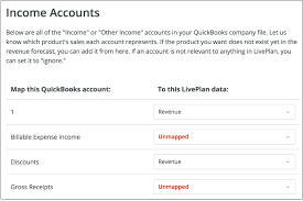 Mapping Quickbooks Accounts To Liveplan Data Palo Alto