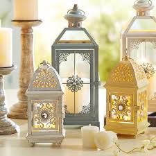 Mini Jeweled Lantern White Lanterns Decor Home Decor