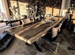 Massivholz Esstisch Aus Einem Baumstamm 200 Cm Der Tischonkel Esstisch Tisch Baumscheiben Tisch