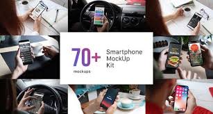 Smartphone Mockup Kit Phone X S8 Real Footage Smartphone Mockup Kit