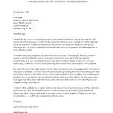 Special Education Cover Letter Example And Writing Tips