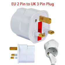 Conversion plug 3 in 1 round pin. Eu 2 Pin To Uk 3 Pin Plug Ac Universal Adapter Travel Converter Buy At A Low Prices On Joom E Commerce Platform