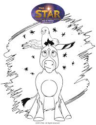 The Star Coloring Page Thestarmovie Toy Story Coloring Pages Christmas Story Movie Coloring Pages