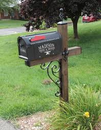 Check spelling or type a new query. Scrolled Iron Mailbox Accessory Kit For Wood Mailbox Post Madison Iron And Wood