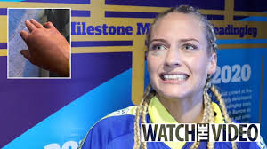 Ebanie Bridges shares nasty pic of suspected broken hand after hard-fought  win over Mailys Gangloff