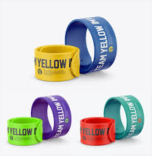 Free Two Rubber Slap Bracelets Mockup Psd Mockup Mockup Psd Photoshop Mockup