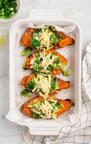 Twice Baked Sweet Potatoes Recipe Love And Lemons Recipe Sweet Potato Recipes Baked Twice Baked Sweet Potatoes Broccoli Recipes