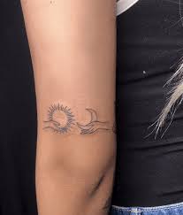 Outline simple sun and moon tattoo. Moon Tattoo You Ve Always Wanted Crescent Full Moon Phases More 2021 Guide Tattoo Stylist