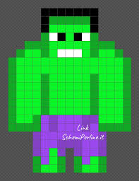 Hulk Disegni Pyssla Dei Supereroi 15x20 Schemiperline It Supereroi Pixel Art Hulk