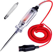 Amazon Com Jastind Heavy Duty Automotive Circuit Tester Premium 6 24v Test Light With Extended Spring Test Leads Sharp Piercing Probe Circuit Voltage Tester With Replacement Indicator Light For Car Vehicles Automotive