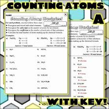 Counting Atoms Worksheet Answers Awesome Worksheet Counting Atoms V By Travis Terry In 2020 Counting Atoms Counting Atoms Worksheet Atom