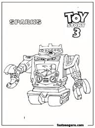 Incredible toy story coloring page to print and color for free : Sparks Vulcan Robot Toy Story 3 Print Out Coloring Pages Free Kids Coloring Pages Printable