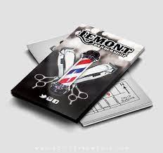 A barber's business card can be made very creatively. Barber Barbershop Stylist Business Card Active Ink Media