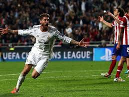 Así se vivió en el santiago bernabeu el gol de última hora (93') de sergio ramos para empatar el encuentro! Real Madrid Atletico Madrid Les Notes Du Match