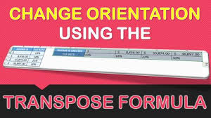 Transpose Formula In Excel Myexcelonline In 2020 Microsoft Excel Tutorial Excel Excel Tutorials