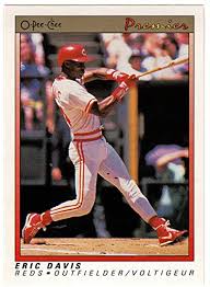 Find deals on products in sport memorabilia on amazon. Amazon Com Eric Davis Cincinnati Reds Baseball Card 1991 O Pee Chee Premier 29 Nm Mt Sports Outdoors