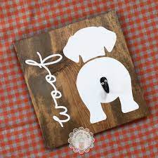 Dog Leash Hook Personalized Dog Crafts Dog Leash Hook Diy Dog Stuff