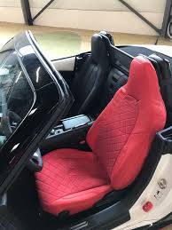 Carbonmiata Seat Covers Quilted Style Nd Ndrf Set Of 2 Mazda Miata Mx 5 Topmiata In 2020 Miata Mazda Miata Seat Covers