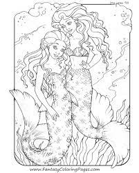 Enchanted beautiful mermaid coloring pages. Mermaid Coloring Pages For Adults Coloring Home