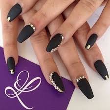 10:26 mayas nails 51 538. Unas Acrilicas Mate Negras Decorados De Unas