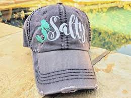 Loaded Lids Customized Women S Mermaid Hat Mermaid Baseball Cap Salty Mermaid Hat Lovely Novelty Mermaid Hat Baseball Cap Distressed Baseball Cap