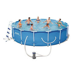 Steel Pro 15 X 42 Frame Pool Set Extra Strength Side Walls Are Made With Advanced Tritech Material With 3 Swimming Pool Sales Best Above Ground Pool Bestway