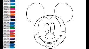 Mickey Mouse Para Colorear Cara