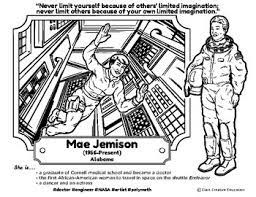 This coloring page features an inspirational quote from ms. Bio Sphere Mae Jemison Reading Digital Inb Slides Activities