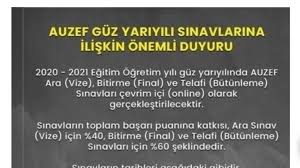 Bu programların 29'ü açıköğretim, 18'i auzef'e bağlı uzaktan öğretim, 2'si de diğer . Topic Auzef Change Org