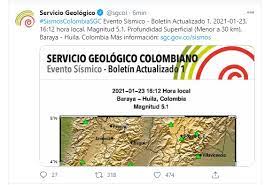 Según el servicio geológico, fue de magnitud 5.0, con epicentro en los santos, en santander. Fuerte Temblor Se Sintio En El Centro De Colombia Hacia Las 4 12 De La Tarde De Este Sabado Tuvo Magnitud De 5 1 Infobae
