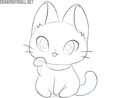 You cant control your self from in this video tutorial you will learn about how to draw a cat like a cartoon in step wise method. How To Draw A Kawaii Cat