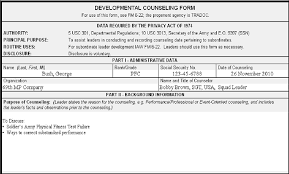 The apft standards scale used by the army to determine a soldier's physical fitness. Diagnostic Apft Counseling Statement Example