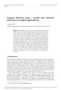 PDF) Organic Rankine cycle – review and research directions in ...